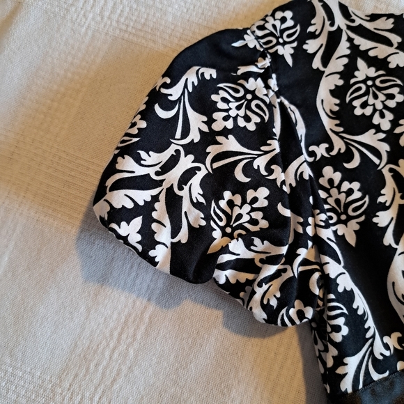 Hanna Andersson girls size 120 or 6-7 black & white party dress - Picture 8 of 8